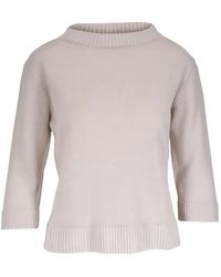 Kinross Cashmere - Three-Quarter Sleeve Sweater - Lyst