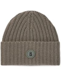 Bogner - Kilian Logo-Patch Ribbed-Knit Beanie Hat - Lyst