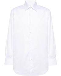 Brioni - Plain Cotton Shirt - Lyst
