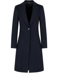Giorgio Armani - Buttoned Coat - Lyst
