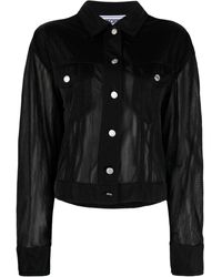 Moschino Jeans - Sheer Buttoned-up Shirt - Lyst