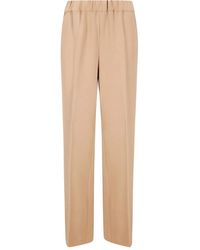 Alberto Biani - Pantalones rectos con cinturilla elástica - Lyst