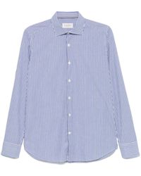 Tintoria Mattei 954 - Striped Poplin Button-Down Shirt - Lyst