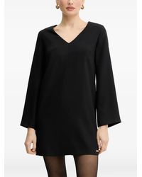 Silvian Heach - V-Neck Long-Sleeve Mini Dress - Lyst