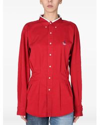 1/OFF - Buttoned Pleated Shirt - Lyst