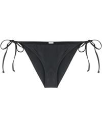 Ganni - Logo-Print Bikini Bottom - Lyst