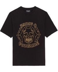 Zadig & Voltaire - T-Shirt Met Grafische Print - Lyst
