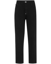 Philipp Plein - Logo-Patch Straight-Leg Jeans - Lyst