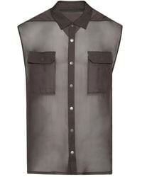 Rick Owens - Mouwloos Overhemd - Lyst