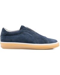 Eleventy - Slip-On Suede Sneakers - Lyst