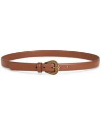 Etro - Leather Belt With Paisley Buckle - Lyst