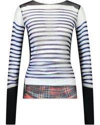 Jean Paul Gaultier - ストライプ ロングスリーブトップ - Lyst