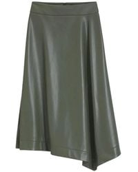 BOSS - Faux-Leather Skirt - Lyst