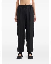 Song For The Mute - Drawstring Texture-Detail Trousers - Lyst