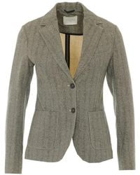 Circolo 1901 - Herringbone-Pattern Blazer - Lyst