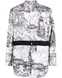 Comme des Garçons - Graphic-Print Long-Sleeve Shirt - Lyst
