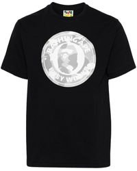 A Bathing Ape - Graphic-print Cotton T-shirt - Lyst