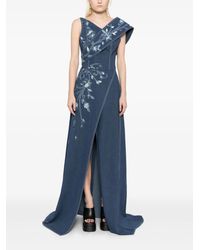 オールインワン・サロペット Saiid Kobeisy Printed Gazar Maxi Dress Gazar dress – Saiid Kobeisy Online