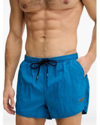 Aeronautica Militare - Logo-Embroidered Drawstring Swim Shorts - Lyst