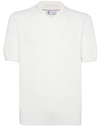 Brunello Cucinelli - Co312 Cotton Polo Sweater - Lyst