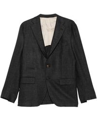 Eleventy - Checked Single-Breasted Suit - Lyst