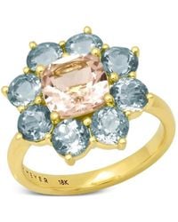 Jennifer Meyer - Aquamarine Morganite Flower Ring - Lyst