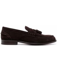 SCAROSSO - Ralph Tassel-Embellished Suede Loafers - Lyst
