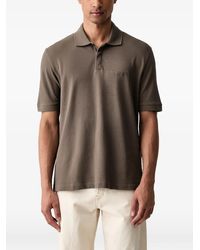 ARMANI EXCHANGE - Logo-Detail Short-Sleeved Polo Shirt - Lyst