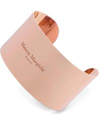 Maison Margiela - Logo Wide Cuff Bracelet - Lyst