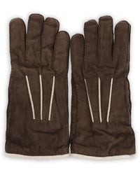 Fedeli - Suede Cashmere-Lined Gloves - Lyst