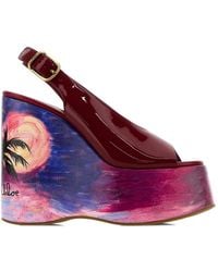 Chloé - 130Mm Maxime Wedge Pumps - Lyst