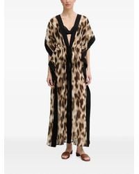 DKNY - Leopard-Print Kaftan - Lyst