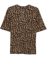 Anine Bing - Avi Leopard-Print T-Shirt - Lyst