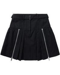 3.1 Phillip Lim - Pleated Zip-Detail Skirt - Lyst