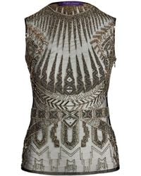 Ralph Lauren - Bead-Embellished Top - Lyst