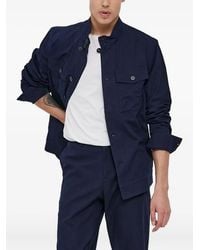 Sisley - Button-Fastening Flap-Pocket Jacket - Lyst