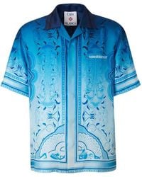 CASABLANCA - Egyptian Rug Silk Shirt - Lyst