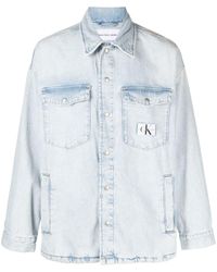 Calvin Klein - Denim Utility Shirt Jacket - Lyst