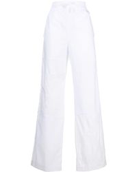 Marine Serre - Household Linen Straight-leg Cotton Trousers - Lyst