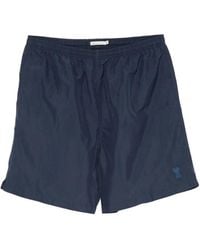 Ami Paris - Ami De Coeur Elastic-Waist Swim Shorts - Lyst