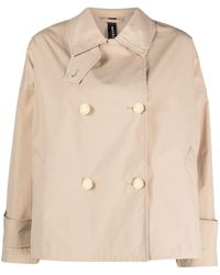 Mackintosh - Humbie Putty Double-breasted Overcoat - Lyst