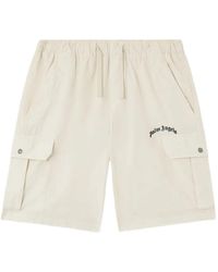 Palm Angels - Bermudas Cargo Con Logo - Lyst
