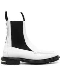 Toga Virilis - Charm-Detail Ankle Leather Boots - Lyst