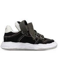 Maison Mihara Yasuhiro - Wayne Puffer Og Sole Patterned Lace Canvas Low-Top Sneakers - Lyst
