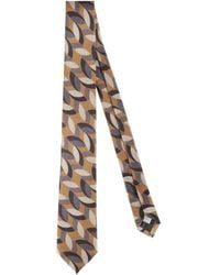Errico Formicola - Corbata de seda con motivo de hojas - Lyst