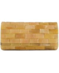 Glorinha Paranagua - Anouska Brick-Pattern Clutch Bag - Lyst