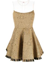 Elisabetta Franchi - Sleeveless A-line-skirt Dress - Lyst