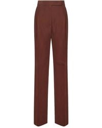 Max Mara - Pleated Wool Trousers - Lyst