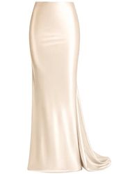 ALEXIA & ANTONIA - Gonna Lunga Con Taglio Diagonale - Lyst