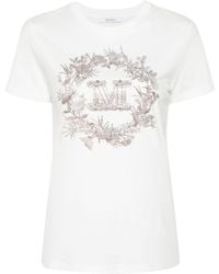 Max Mara - Camiseta con detalles de strass - Lyst